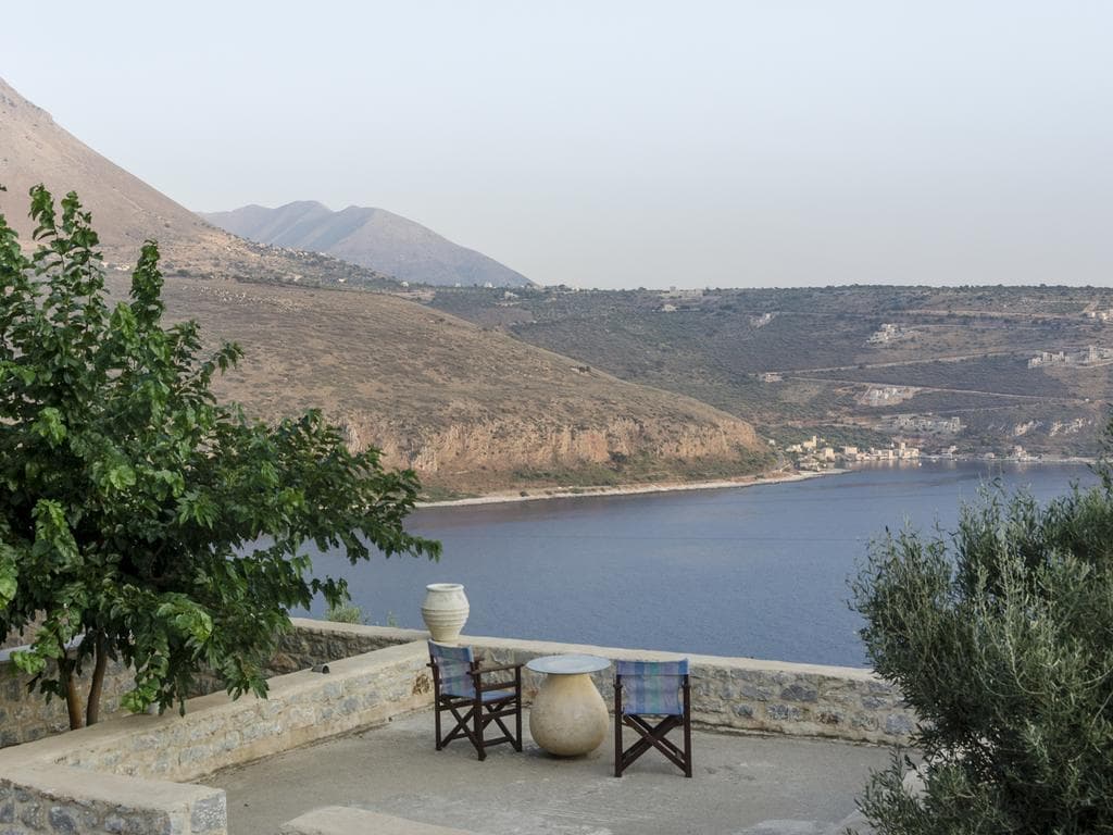 Selana View on the hillside looking down over the bay